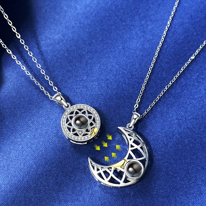 Collar del Amor Sol y Luna - SAN VALENTÍN - Te Amo en 100 Idiomas