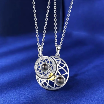 Collar del Amor Sol y Luna - SAN VALENTÍN - Te Amo en 100 Idiomas